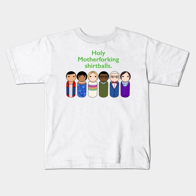 Shirtballs Kids T-Shirt by scrambledpegs